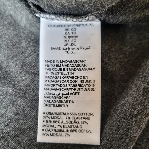 Women’s Regular-Fit Short Sleeve T-Shirts 2-Pack–Dark Gray Heather–Size XL-NWOT - Picture 7 of 7